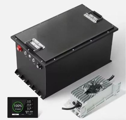 Buon prezzo 51.2V 100Ah LiFePO4 48v batteria al litio per carrello da golf con BMS 5.12KWH in linea